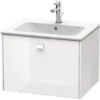 Duravit Brioso - Wastafelonderkast 442x620x479 Mm, 1 Lade, Glans Wit BR400102222