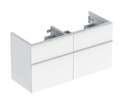 Geberit ICon - Wastafelonderkast, 118x62x48 Cm, 4 Laden, Glanzend Wit 502.309.01.1