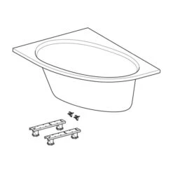 Geberit Selnova - Hoekbad 1400x1000x466 Mm, Links, Wit 554.270.01.1 -Duravit || Geberit || Grohe Verkoopwinkel eb05f06ec45e0c8aa4492ca3