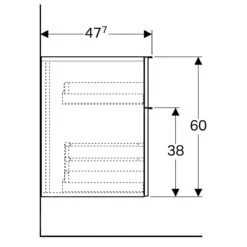 Geberit ICon - Zijkast, 450x600x477 Mm, Platina Hoogglans 840047000 -Duravit || Geberit || Grohe Verkoopwinkel eb5fb44411aeae4961ef3cce
