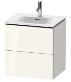 Duravit L-Cube - Wastafelonderkast 550x520x421 Mm, 2 Laden, Glanzend Wit LC630402222
