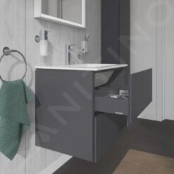 Duravit L-Cube - Wastafelonderkast 550x620x481 Mm, 2 Laden, Grafiet Mat LC624004949 -Duravit || Geberit || Grohe Verkoopwinkel f03619d58d10aa6247b0c0c3