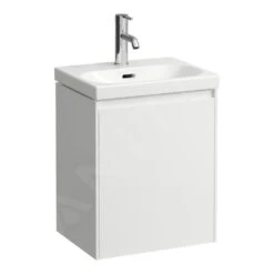 Laufen Lani - Wastafelonderkast, 44x34x52 Cm, 1 Deur, Scharnieren Rechts, Mat Wit H4035021122601