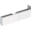 Geberit Xeno 2 - Wastafelonderkast Varicor 1400 Mm Met LED Verlichting En 2 Laden, Mat Wit 500.347.00.1