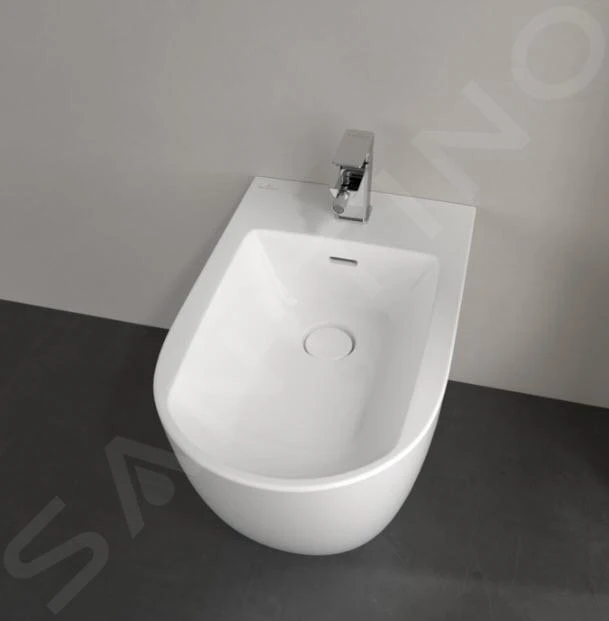 Villeroy & Boch Subway 3.0 - Staand Bidet, Met Overloop, Kraangat, Alpine Wit 44710001 3 Villeroy & Boch Subway 3.0 - Staand Bidet, Met Overloop, Kraangat, Alpine Wit 44710001 - Afbeelding 3