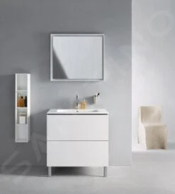 Duravit L-Cube - Wastafelonderkast 856x820x481 Mm, 2 Laden, Glanzend Wit LC662602222 -Duravit || Geberit || Grohe Verkoopwinkel f58108adb1b353a0f64e4e3d
