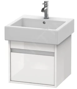 Duravit Ketho - Wastafel Onderkast 410x450x440 Mm, 1 La, Glanzend Wit KT668502222