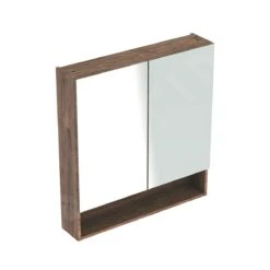 Geberit Selnova Square - Spiegelkast 850x788x175 Mm, 2 Deuren, Hickorynoot 501.270.00.1