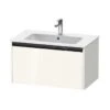 Duravit Ketho.2 - Wastafelkast 440x810x480 Mm, 1 Lade, Glanzend Wit K25063022220000
