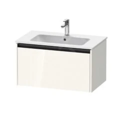 Duravit Ketho.2 - Wastafelkast 440x810x480 Mm, 1 Lade, Glanzend Wit K25063022220000