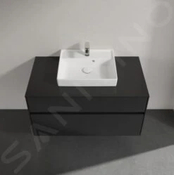 Villeroy & Boch Collaro - Wastafelkast, 1000x548x500 Mm, 2 Laden, Mat Zwart C01600PD -Duravit || Geberit || Grohe Verkoopwinkel f8d59e62e4b0615e6fb5ae0f