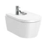 Roca Inspira - Hangend Bidet, Met Overloop, Kraangat, Wit A357525000