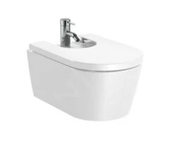 Roca Inspira - Hangend Bidet, Met Overloop, Kraangat, Wit A357525000