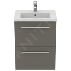 Ideal Standard I.Life S - Wastafelonderkast, 500x375x630 Mm, 2 Laden, Mat Kwartsgrijs T5291NG -Duravit || Geberit || Grohe Verkoopwinkel f9dd133aa91d6f9840a754d1