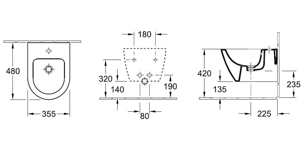Villeroy & Boch Subway 2.0 - Wandbidet Met Overloop, 355x480 Mm, Met Ceramicplus, Alpine Wit 540600R1 2 Villeroy & Boch Subway 2.0 - Wandbidet Met Overloop, 355x480 Mm, Met Ceramicplus, Alpine Wit 540600R1 - Afbeelding 2