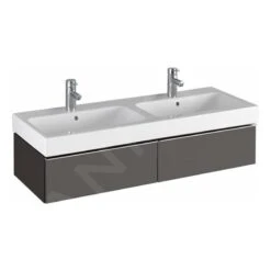 Geberit ICon - Onderkast Voor Dubbele Wastafel Met 2 Laden 1200 Mm, Lava Look 841221000 -Duravit || Geberit || Grohe Verkoopwinkel faa2fbdbf4212fd2eda4955f