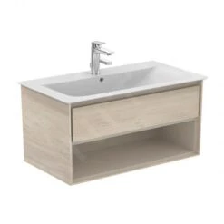 Ideal Standard Connect Air - Wastafelonderkast, 1000x440x517 Mm, Decor Licht Hout/lichtbruin Mat E0828UK