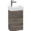 Villeroy & Boch Avento - Wastafelonderkast, 340x514x202 Mm, 1 Deur, Stone Oak A87600RK