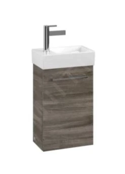 Villeroy & Boch Avento - Wastafelonderkast, 340x514x202 Mm, 1 Deur, Stone Oak A87600RK