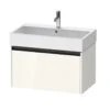 Duravit Ketho.2 - Wastafelkast 440x784x460 Mm, 1 Lade, Glanzend Wit K25077022220000