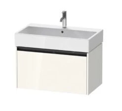 Duravit Ketho.2 - Wastafelkast 440x784x460 Mm, 1 Lade, Glanzend Wit K25077022220000