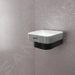 Nimco Nikau - Zeepschaal Met Houder, Wit Keramika/mat Zwart NKC 30059K-90 -Duravit || Geberit || Grohe Verkoopwinkel fc9383d5ab86c3a965d4bb23