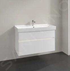 Villeroy & Boch Collaro - Wastafelonderkast, 954x546x444 Mm, 2 Laden, Glossy White C01100DH -Duravit || Geberit || Grohe Verkoopwinkel fd0372d0b38650b10ea7d071