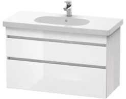 Duravit DuraStyle - Wastafelonderkast 610x1000x453 Mm, 2 Laden, Glanzend Wit DS648502222
