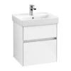 Villeroy & Boch Collaro - Wastafelonderkast, 510x546x414 Mm, 2 Lades, Glossy White C00700DH