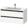 Duravit Ketho.2 - Wastafelkast 550x1010x480 Mm, 2 Laden, Mat Wit K25264018180000