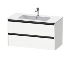 Duravit Ketho.2 - Wastafelkast 550x1010x480 Mm, 2 Laden, Mat Wit K25264018180000